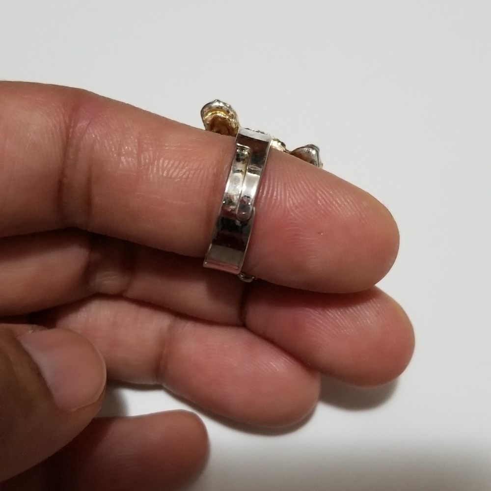 Turtle rhinestone ring - Picture 2 of 7